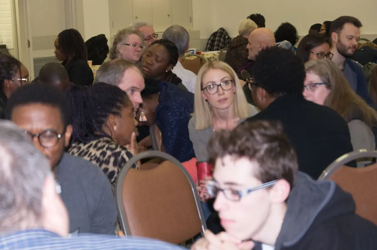 Class fellowship and discussion at Calgary Bible Training Centres