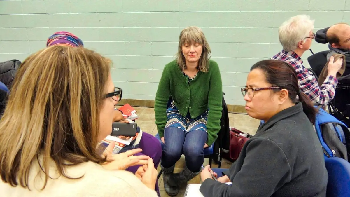 Students in a group discussion at Calgary Bible Training Centres