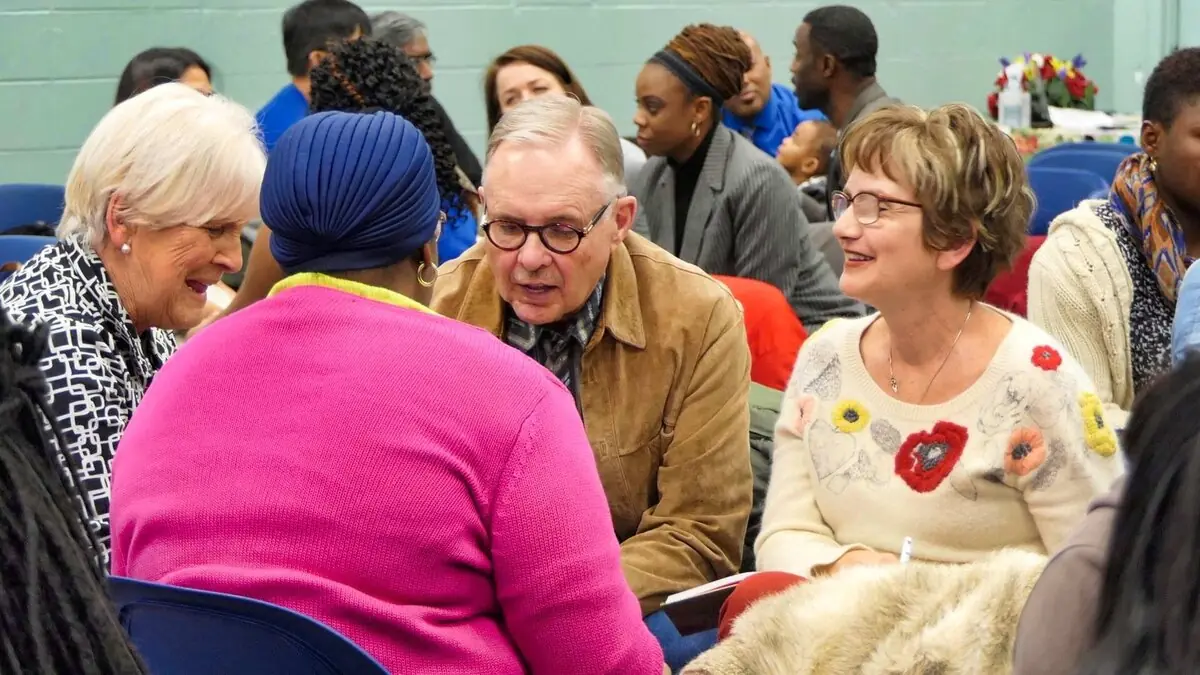 Worship and prayer during a Prophetic Conference at Canadian Bible Training Centres in Calgary